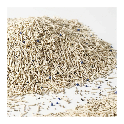 Natural Pure Plant Low Dust Super Clumping Non Stick Bottom Striped Shaped Tofu Bentonite Mixed Cat Litter