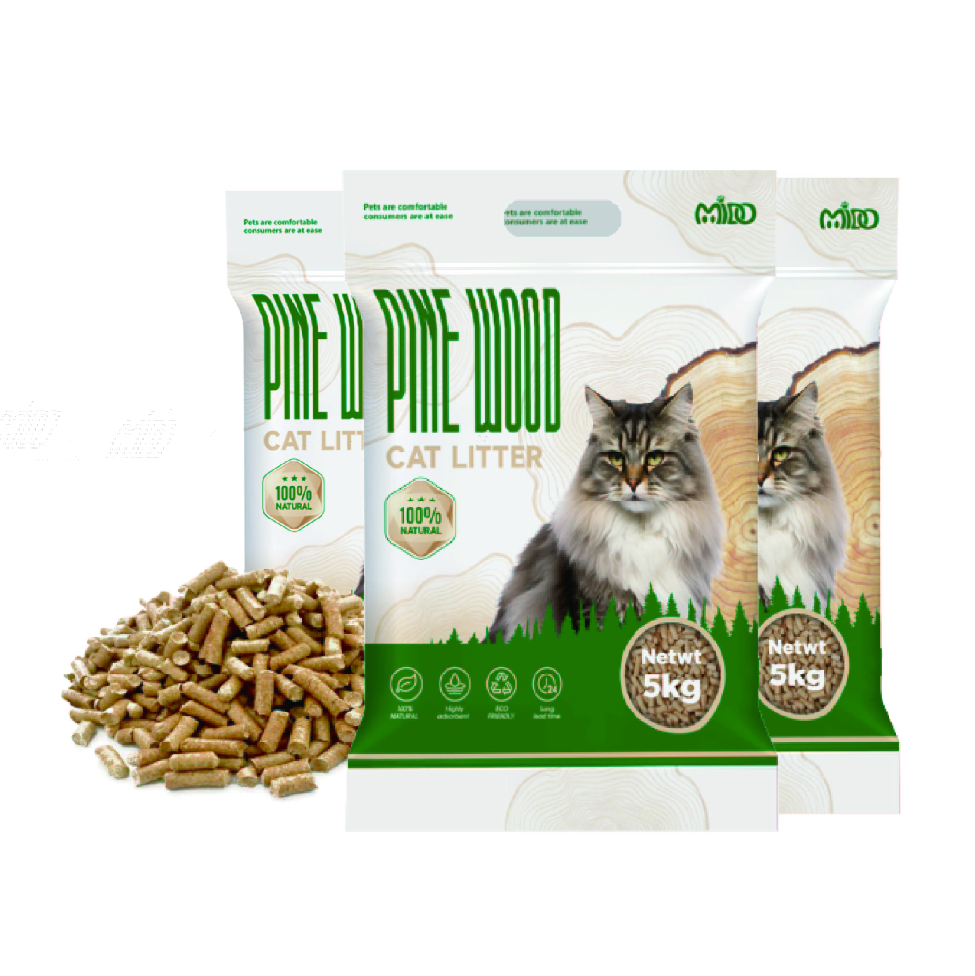 Pine Wood Cat Litter