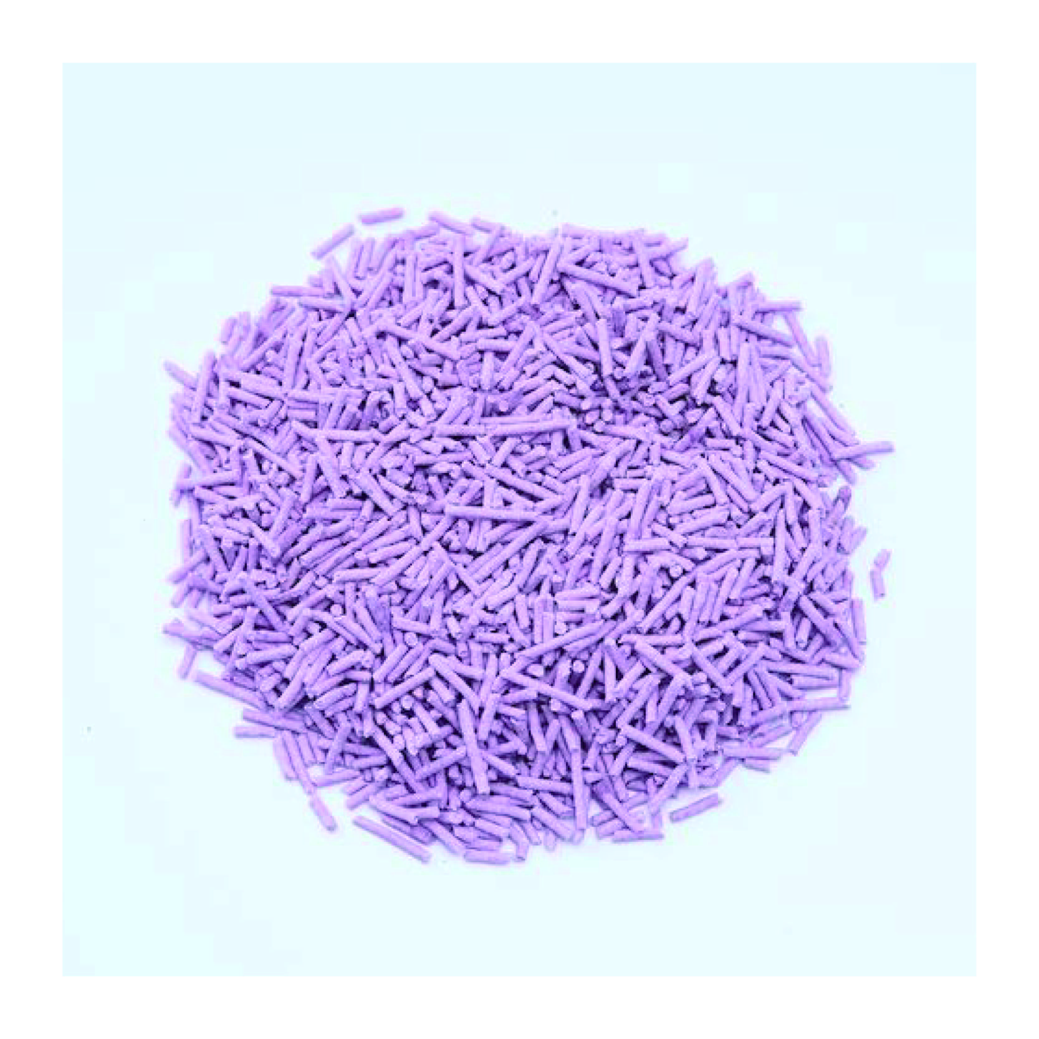 Manufacturer OEM Premium Easy Clean Plant Cat Sand Eco Clean 2mm Stripe Shape Lavender Tofu Cat Litter