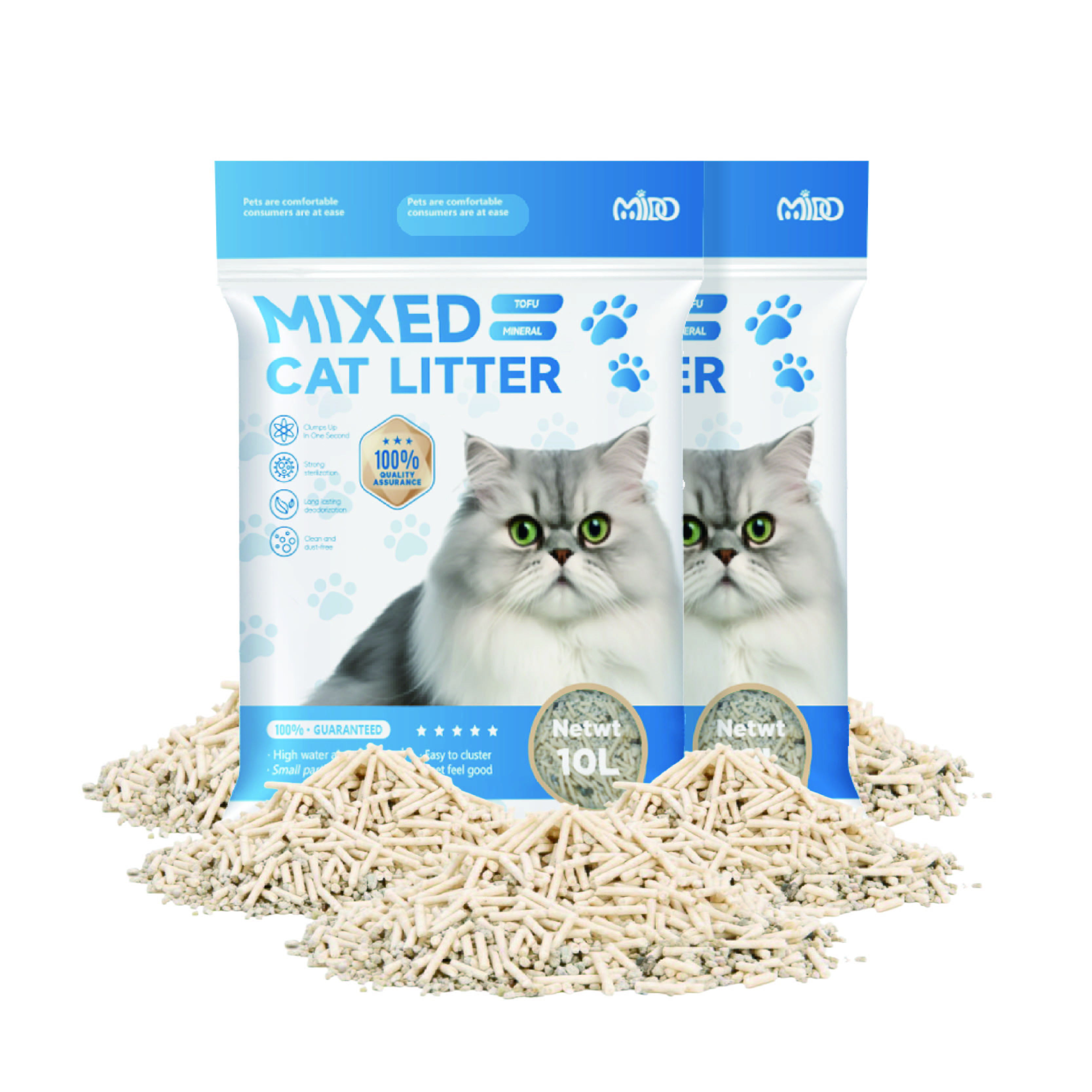 Tofu Mineral Mixed Cat Litter