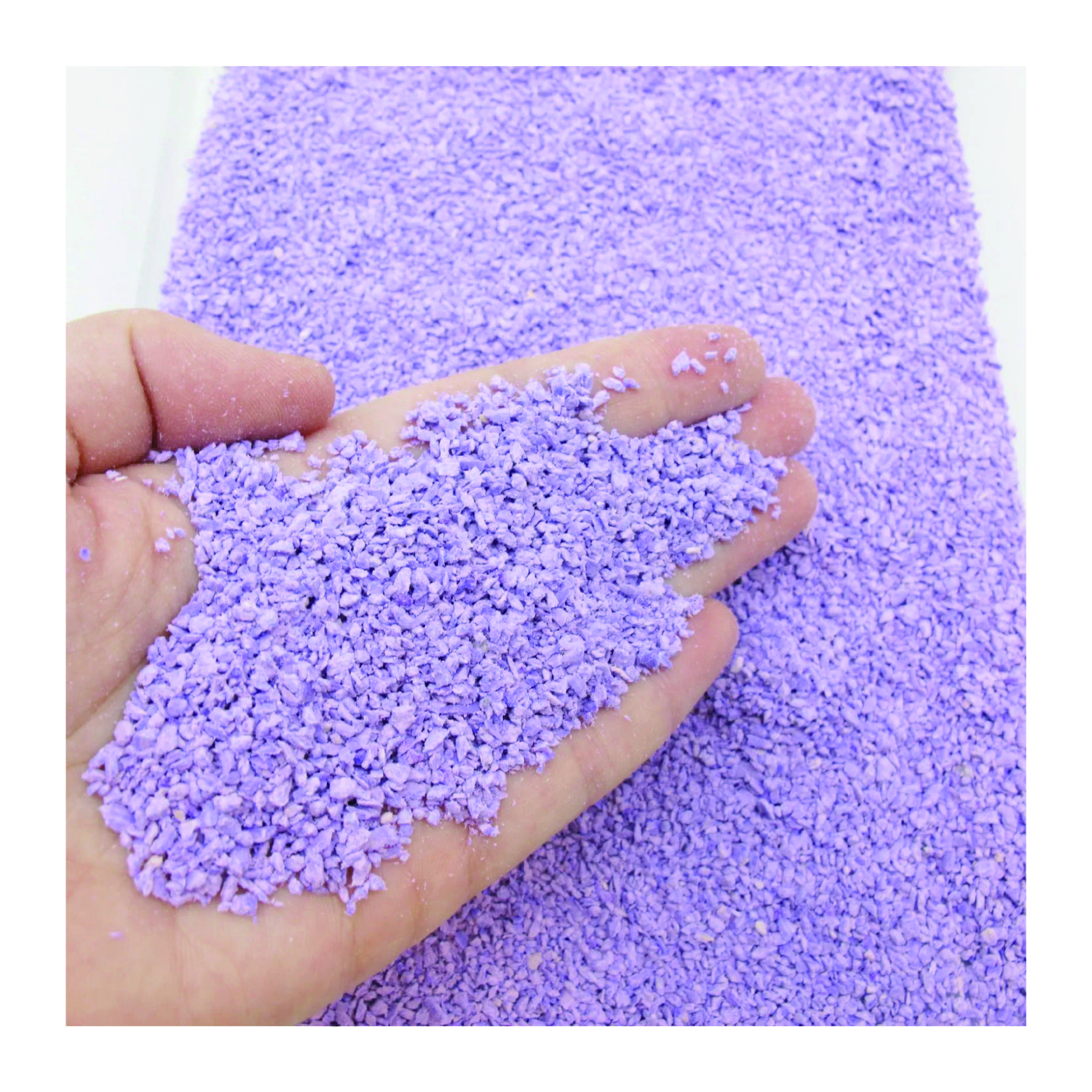Pet Service OEM/ODM Factory Flushable 99% Dust Free Premium Lavender Crushed Tofu Cat Litter
