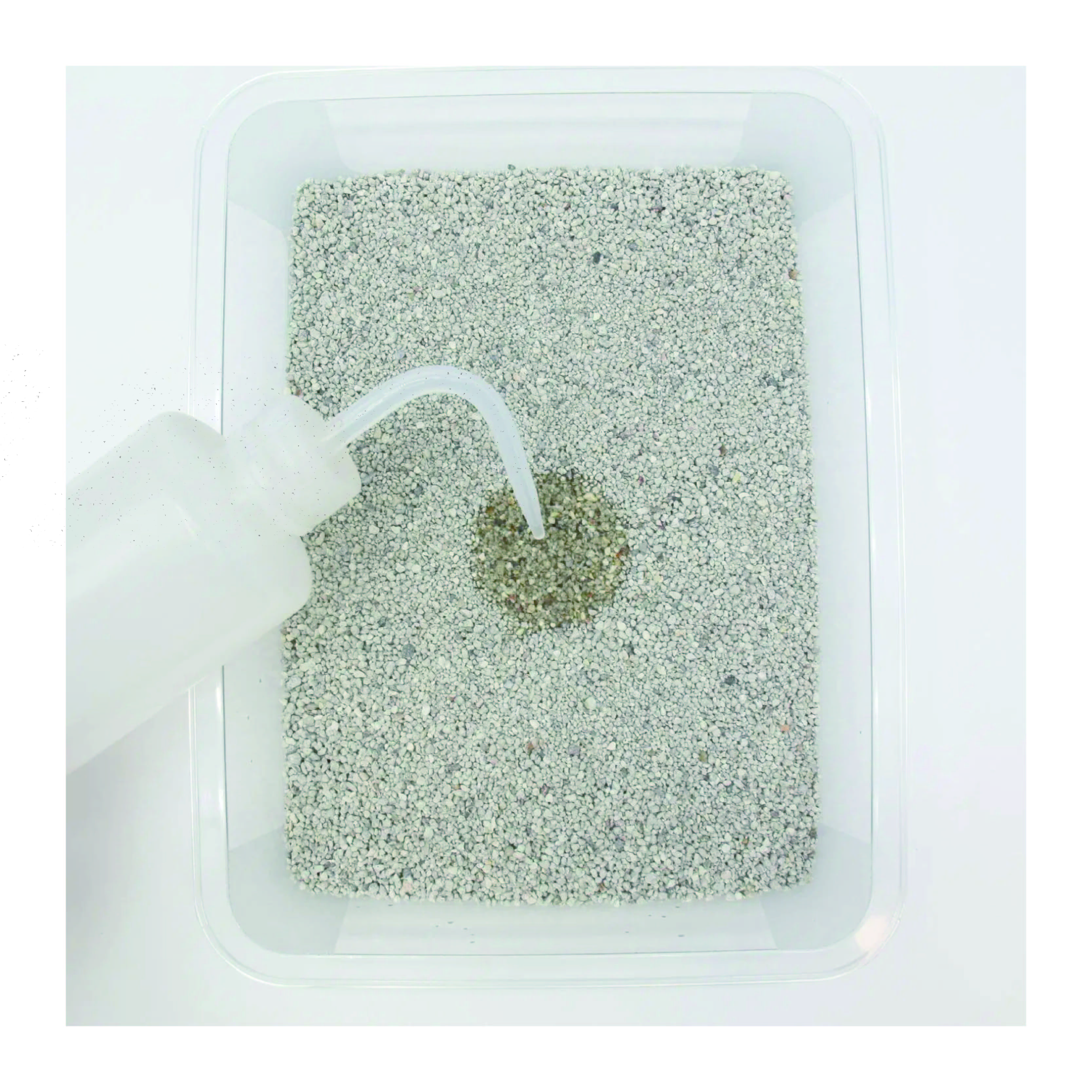 White mineral irregular Mineral Cat Litter