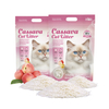 Eco-Friendly Highly Absorbent Odor Control Biodegradable Premium Peach flavor Cassava Cat Litter