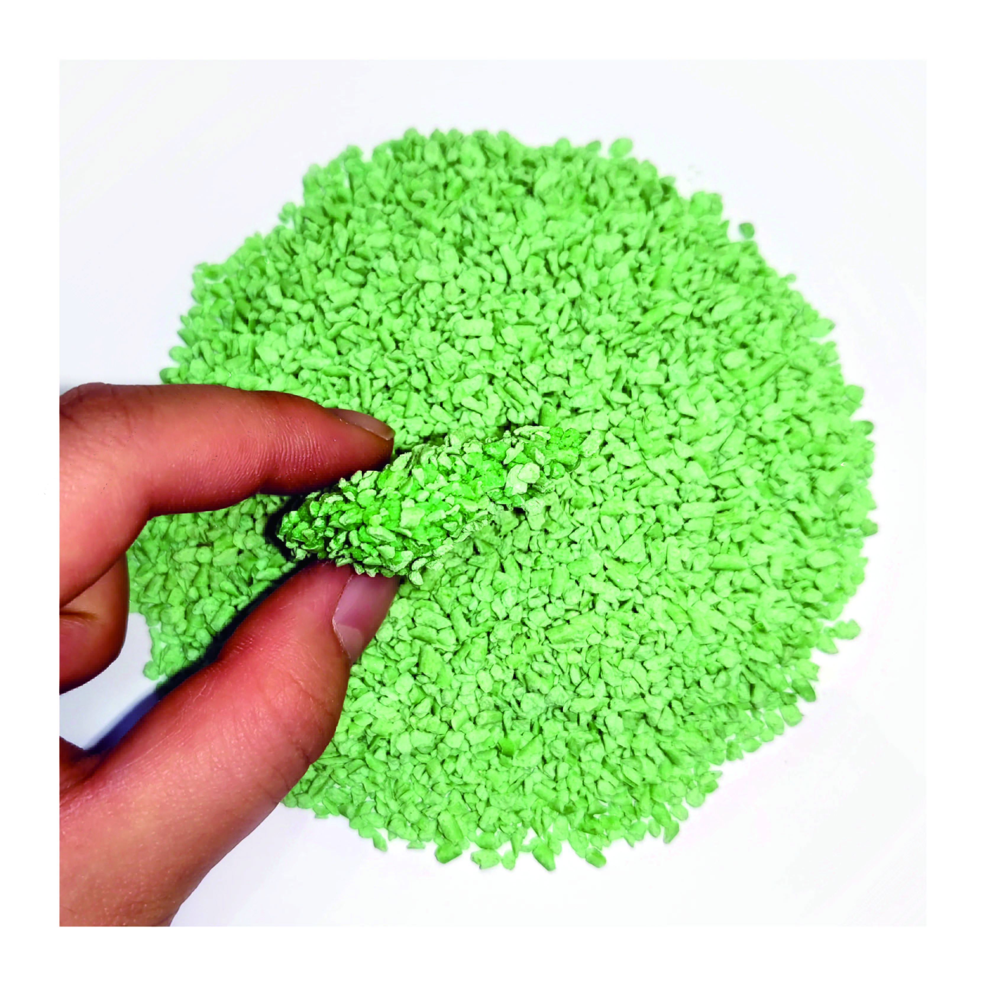 Food Grade Safety Plant Fiber Soluable Green Tea Scent Broken Broken Crushed Tofu Cat Litter Pet Cleaning Toilet Product