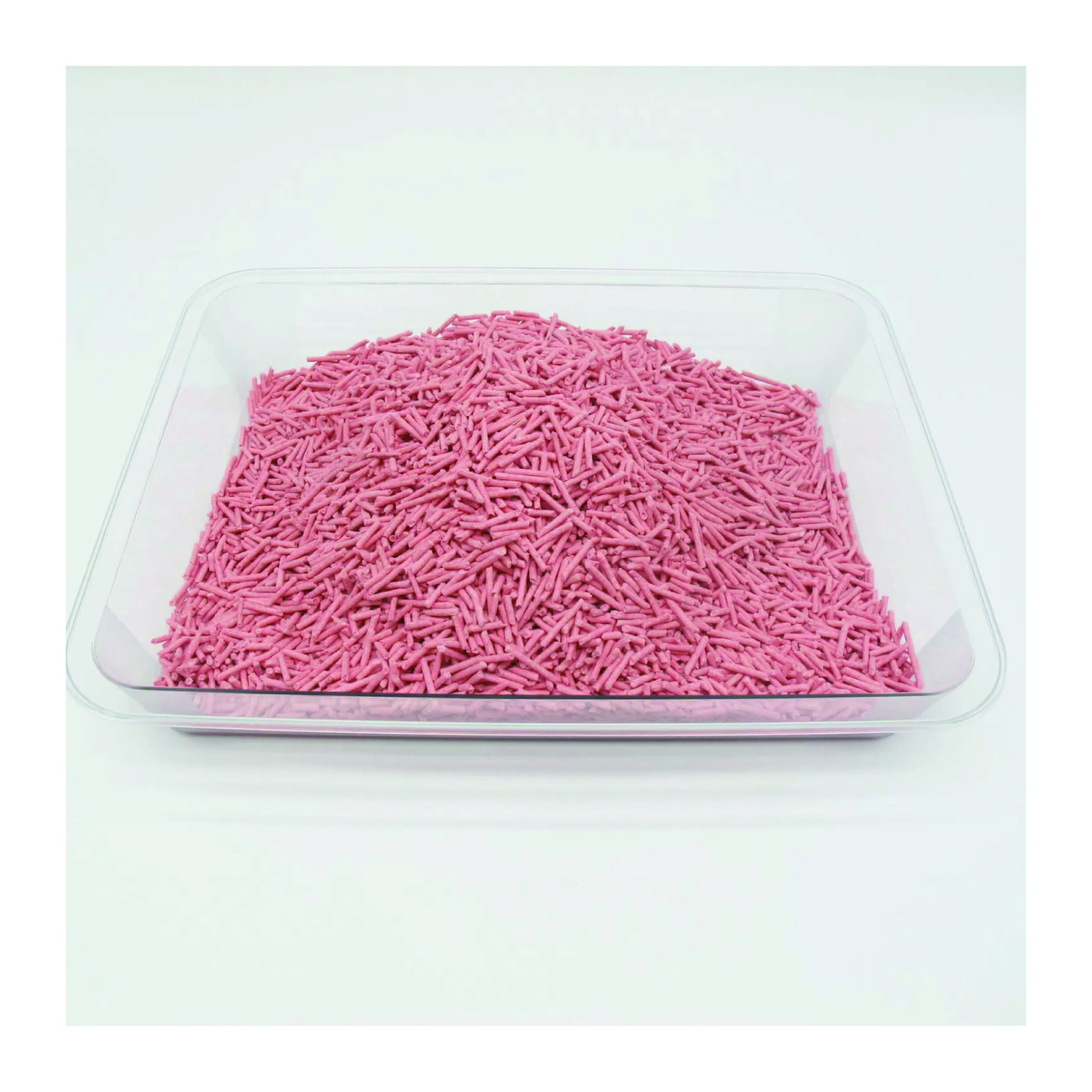Factory Wholesale Customizable Tofu Cat Litter 100% Pure Natural Ingredients Pink Peach Scented Cat Litter Super Strong Clumping Non-Sticky Cat Litter