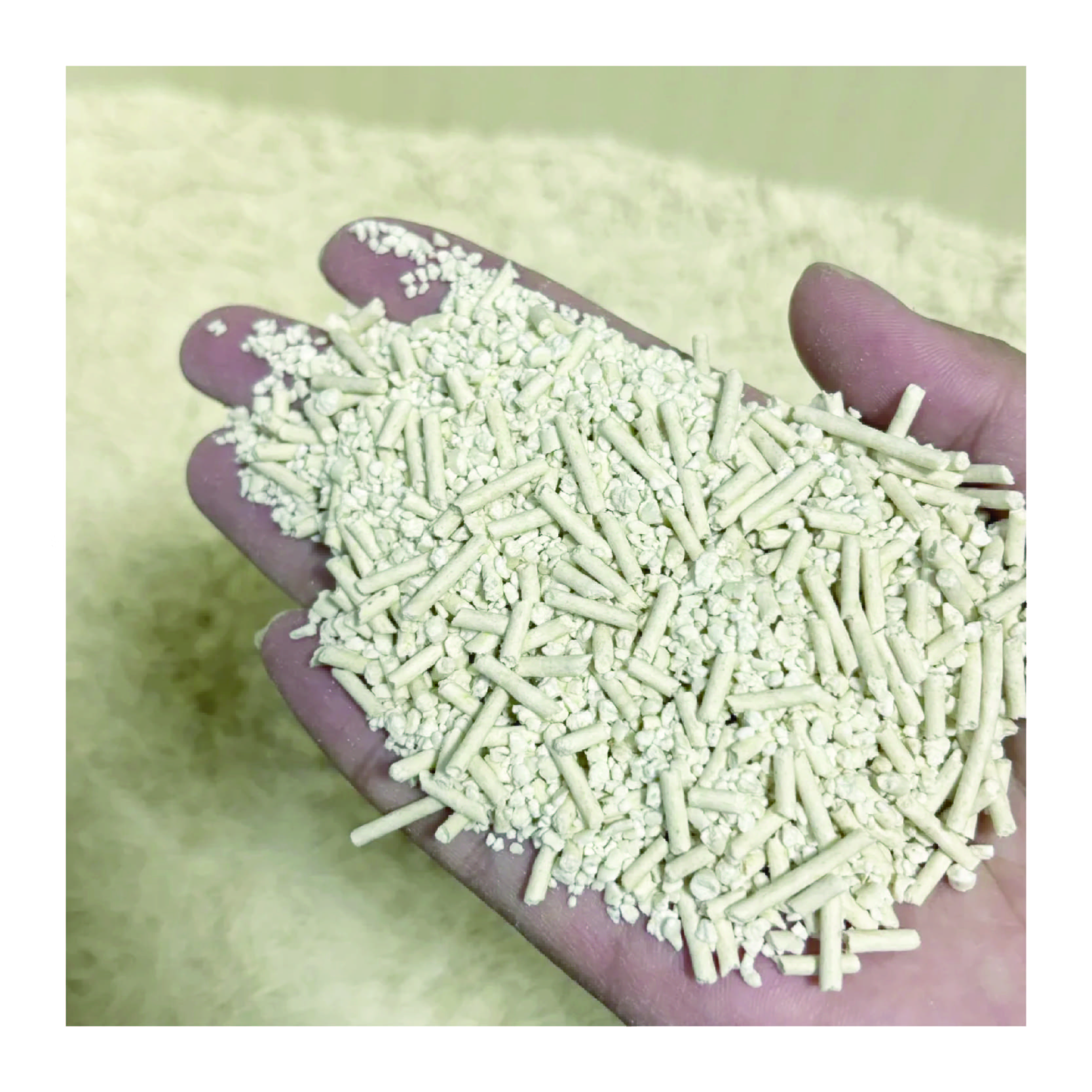 Pet Products OEM Factory Free Sample Natural Biodegradable 100% Natura Plant Mixed Cat Litter Cassava Tofu Cat Litter ﻿