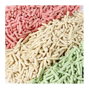 Customized Flavor And Color Odor Control Scented Green Tea Original Peach Clumping Tofu Cat Litter