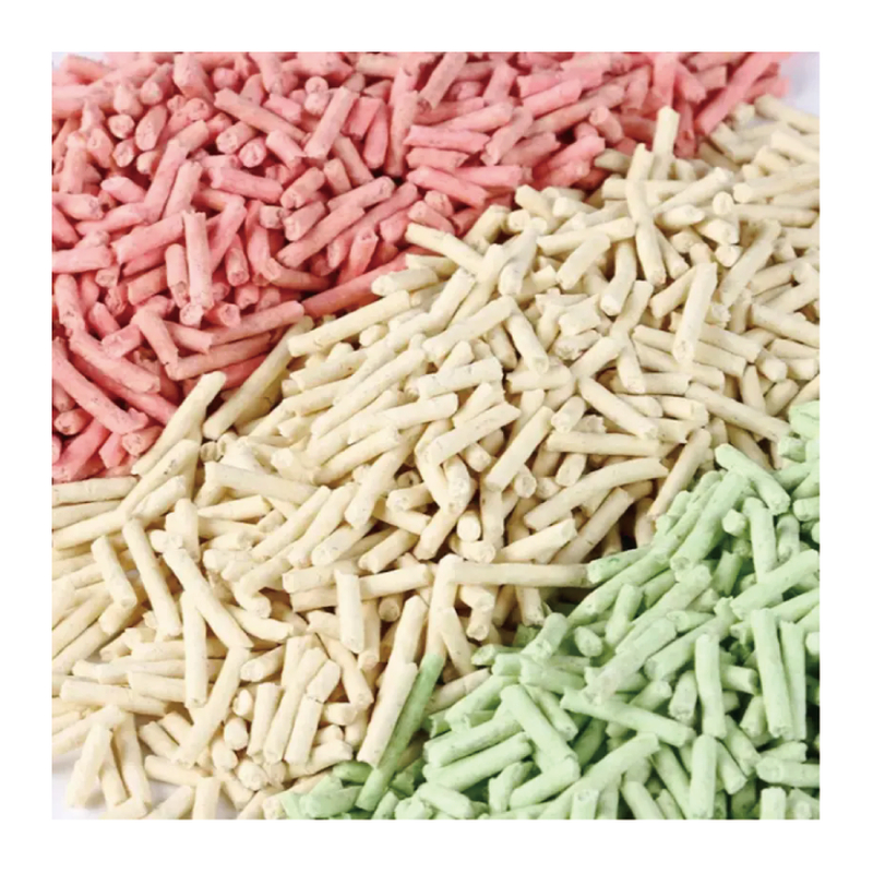 Customized Flavor And Color Odor Control Scented Green Tea Original Peach Clumping Tofu Cat Litter