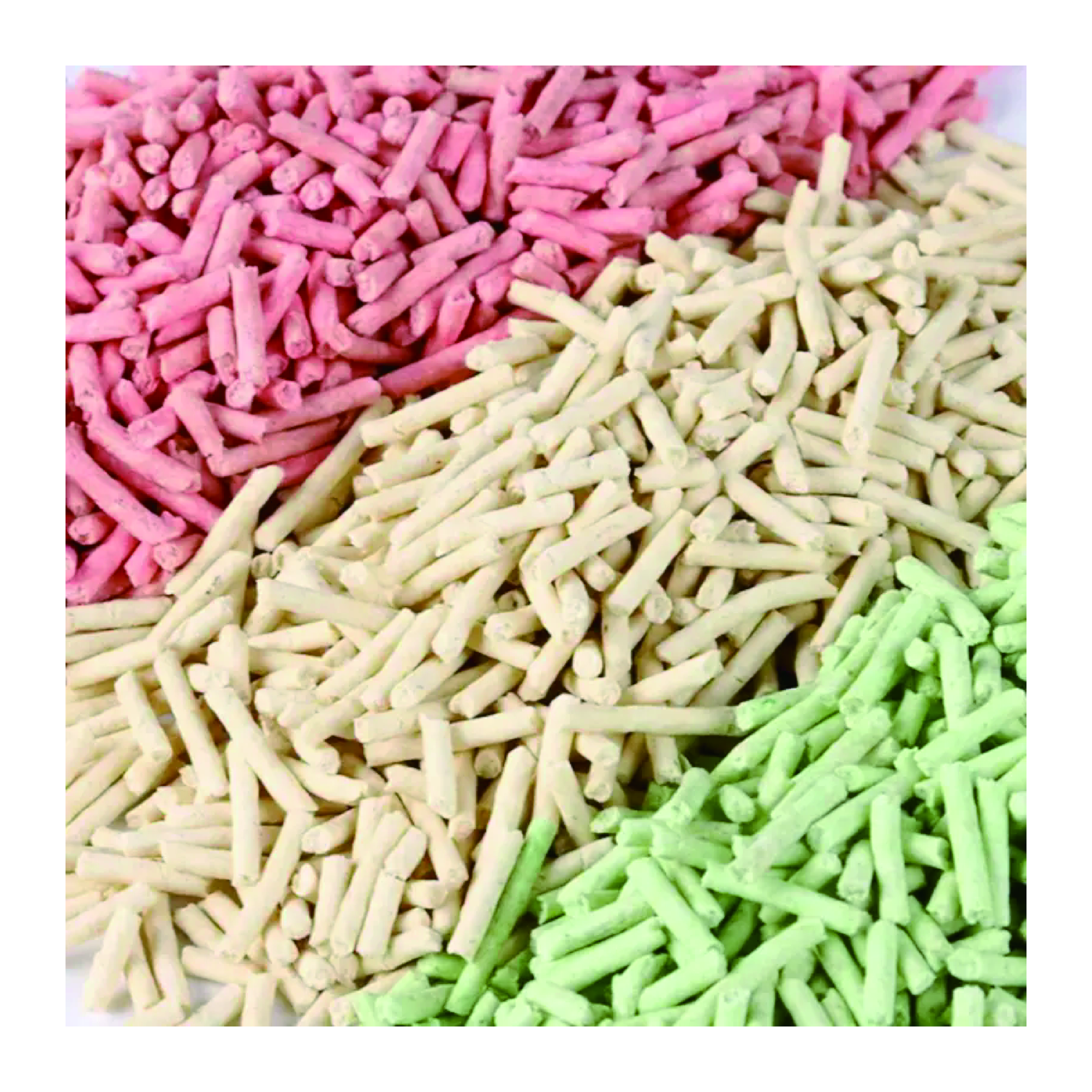Customized Flavor And Color Odor Control Scented Green Tea Original Peach Clumping Tofu Cat Litter