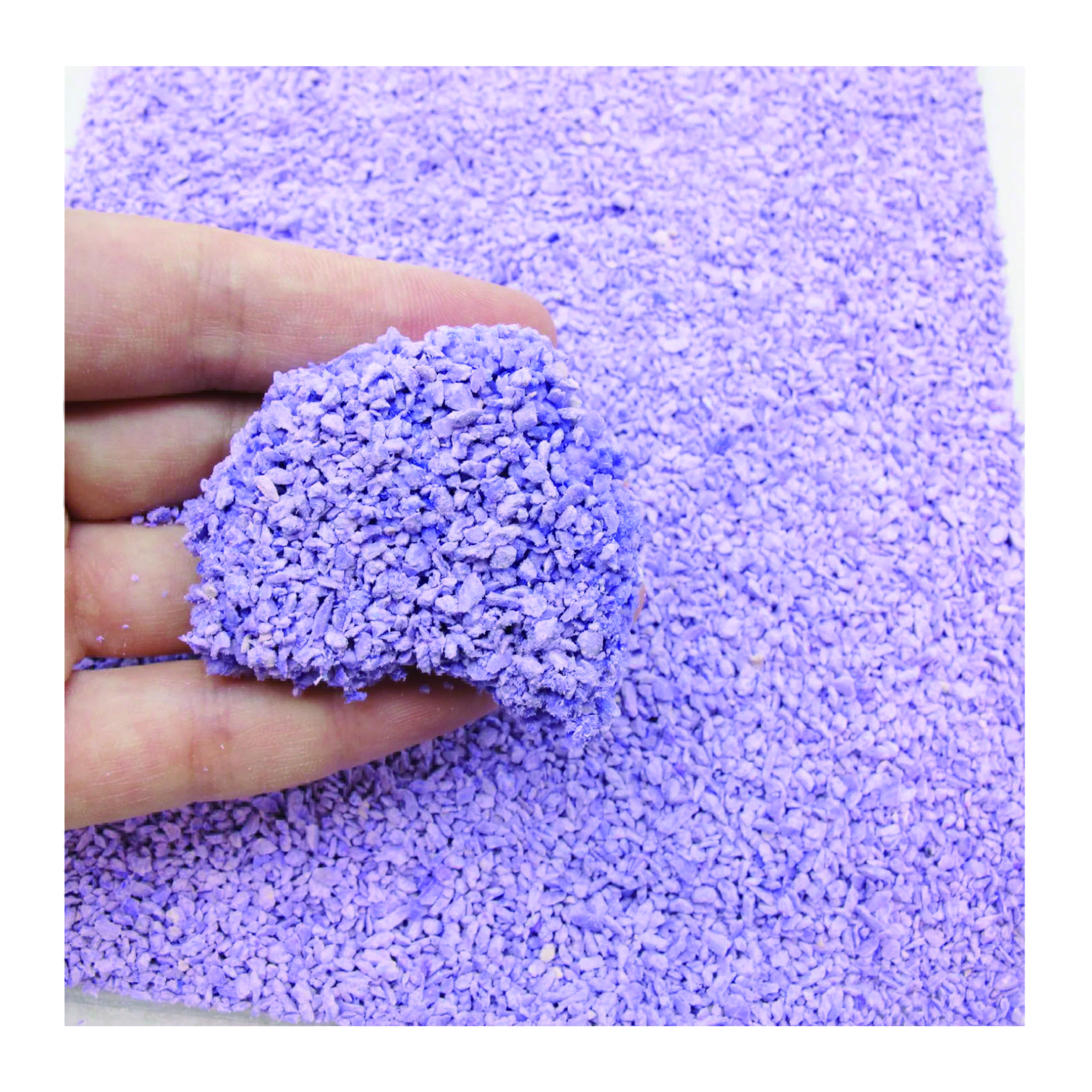 Pet Products OEM/ODM Factory Flushable Dust Free Lavender Crushed Tofu Cat Litter