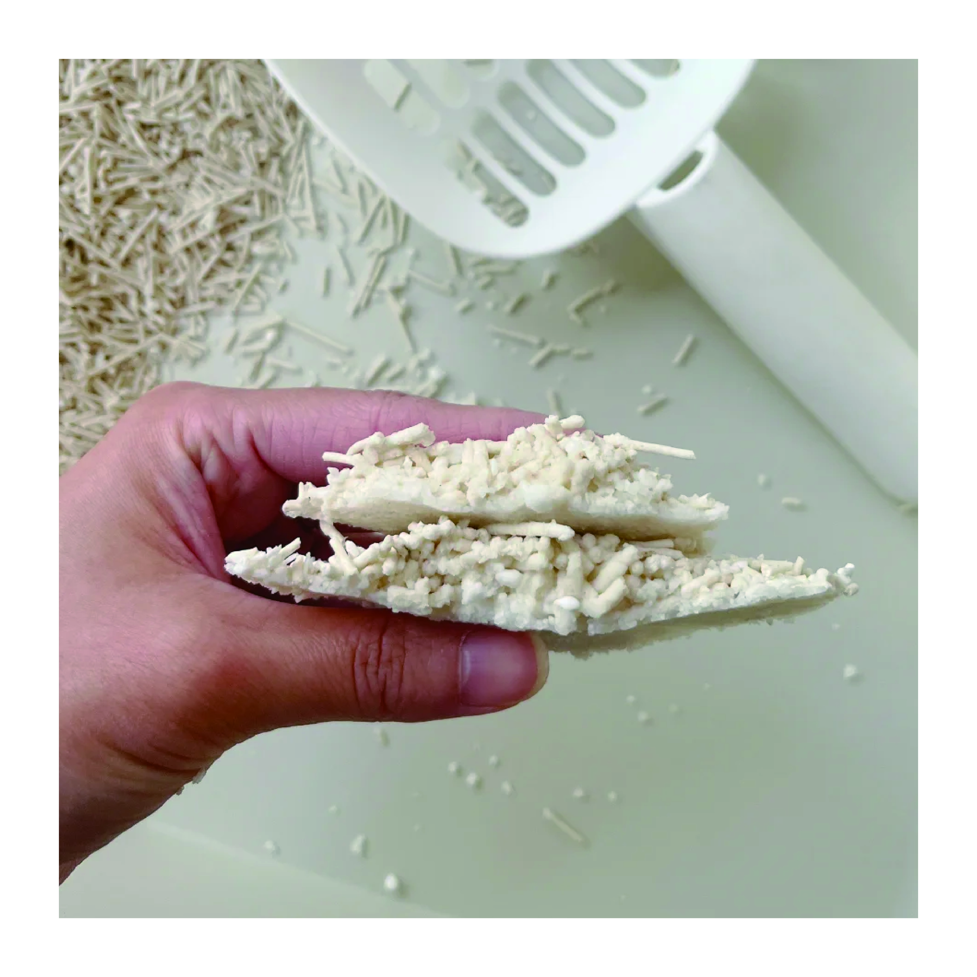 Premium Tofu & Cassava Mix Cat Litter - Fast Clumping, Non-Sticky, Customizable Mix Proportion