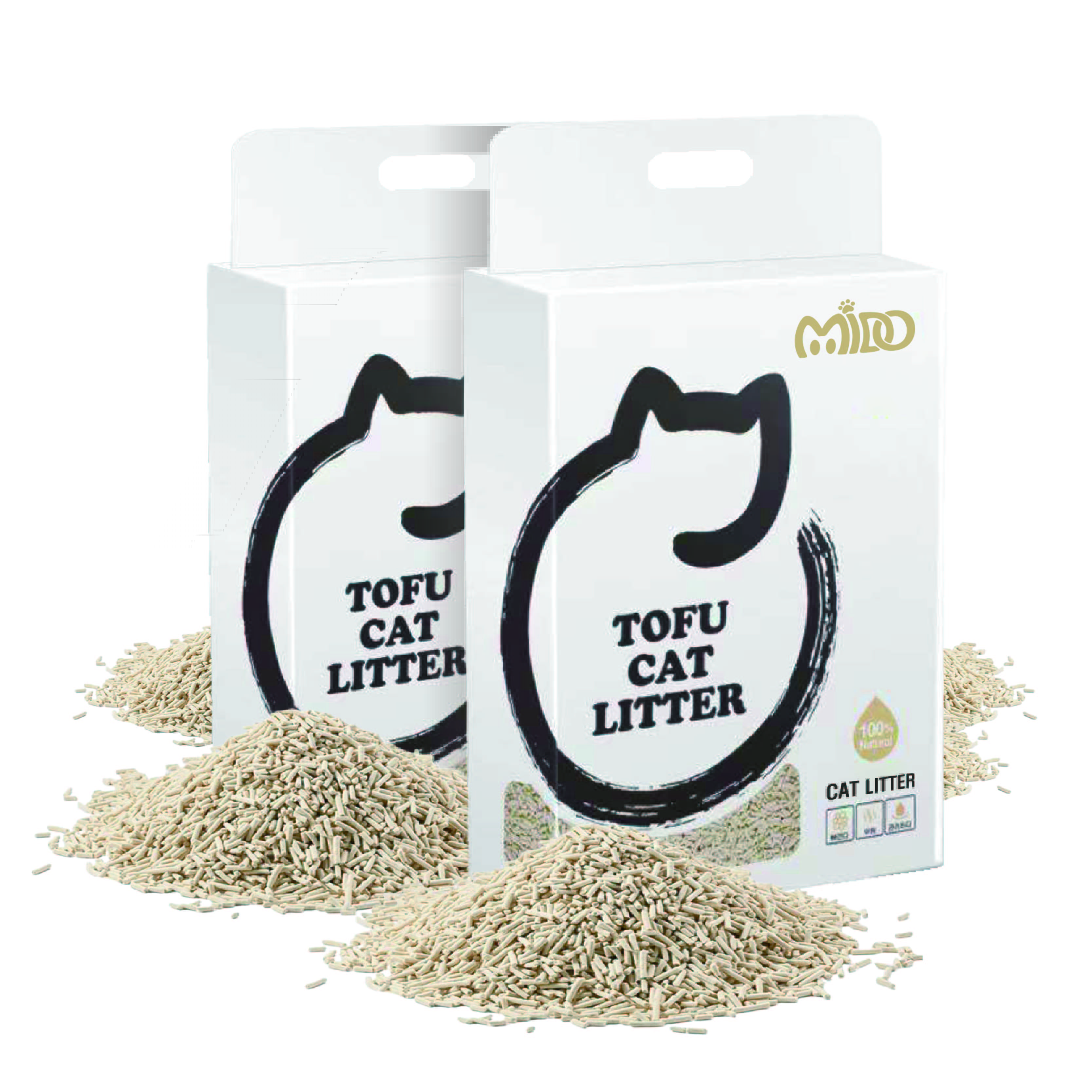 Eco-Friendly Natural Safe Long Last Fragrance Water Soluble Odor Control Tofu Cat Litter