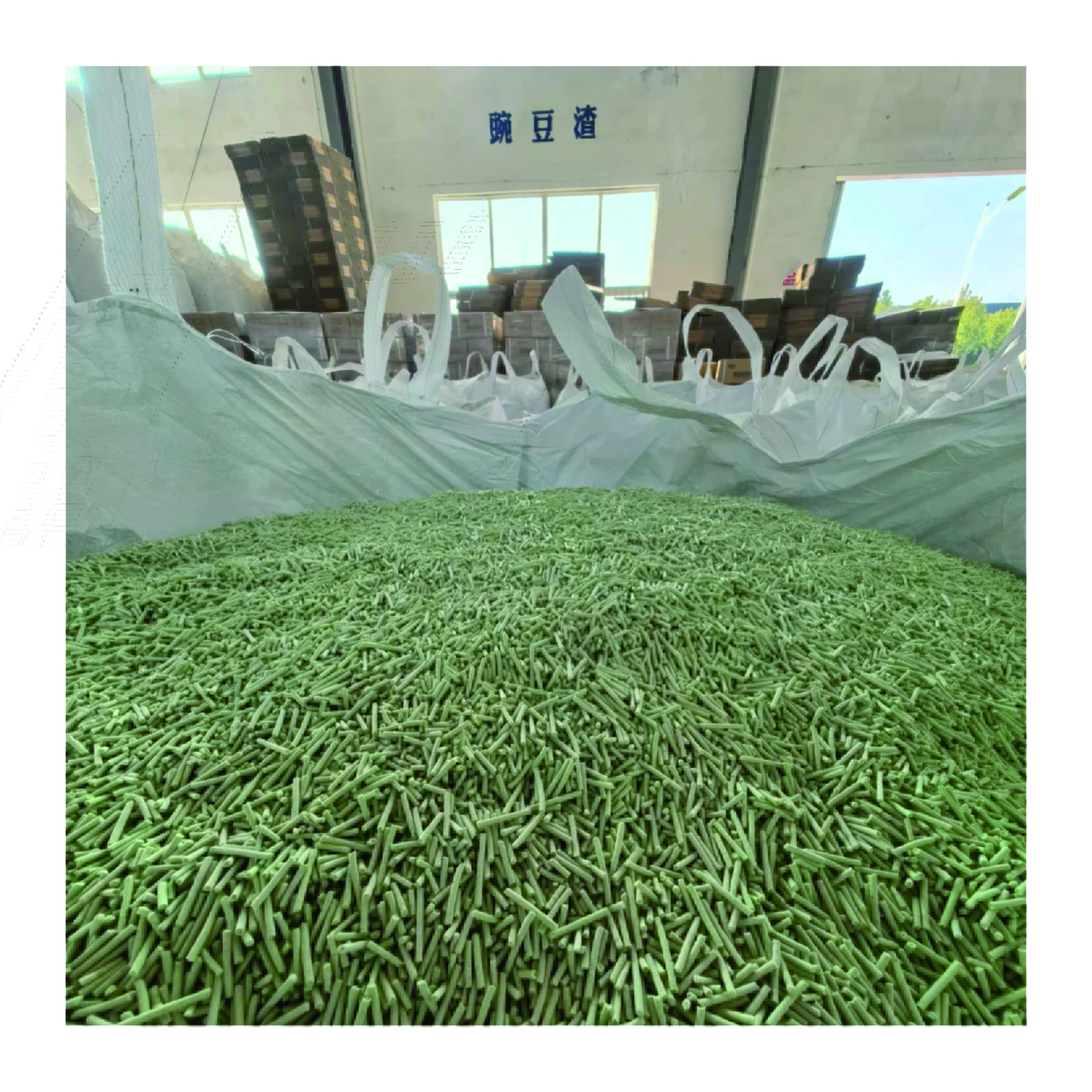 OEM/ODM Bulk Green Tea Scented Premium Natural Plant Tofu Cat Litter Clumping Dust Free Flushable Tofu Cat Litter Sand