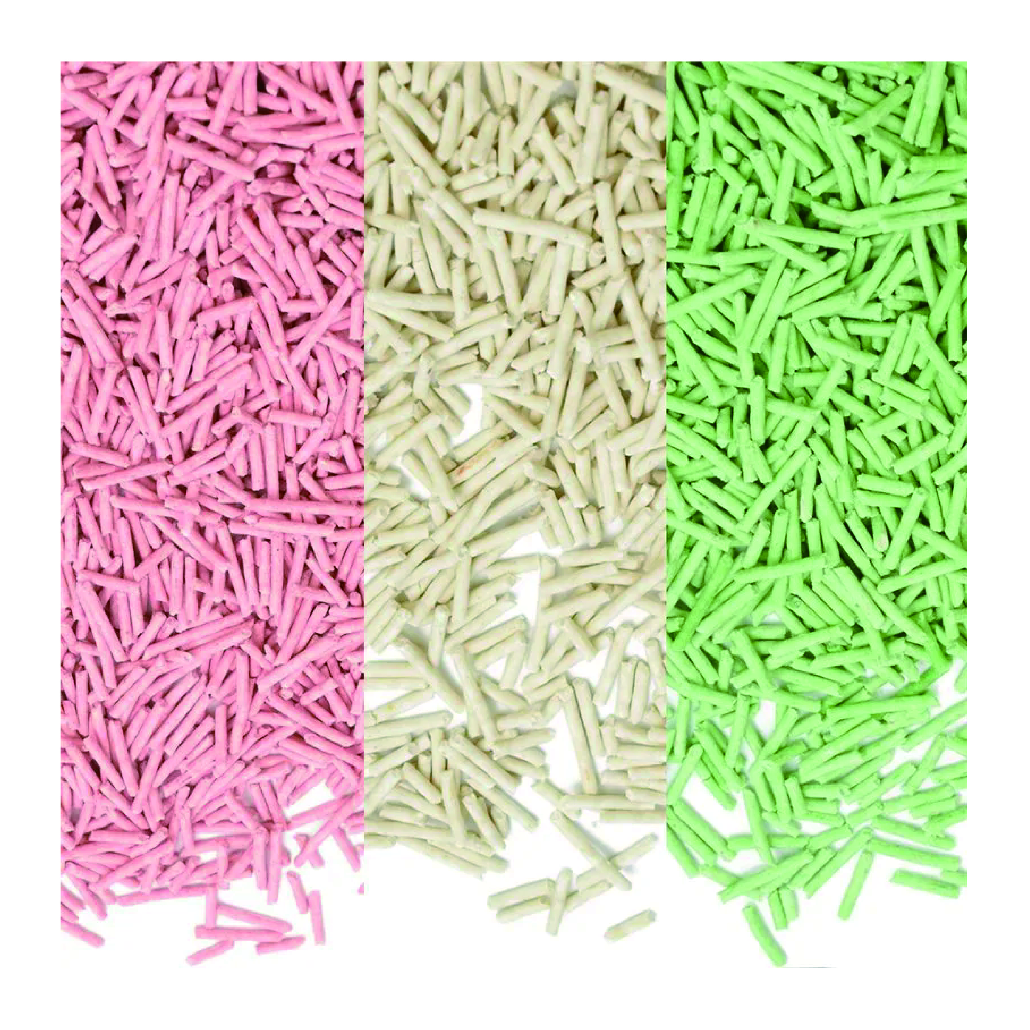 Customized Flavor And Color Odor Control Scented Green Tea Original Peach Clumping Tofu Cat Litter
