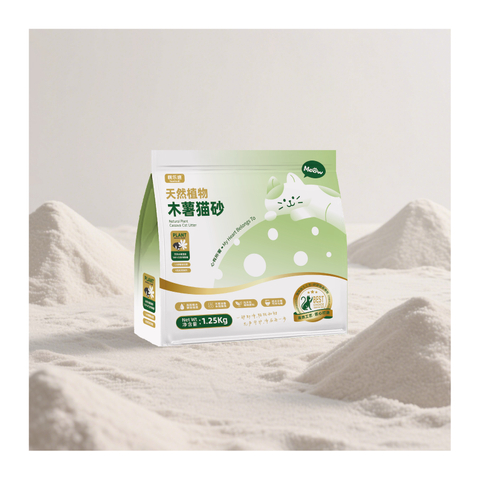 Hot Sell Best-Selling Premium Plant Pet Cleaning Cassava Cat Sand Litter