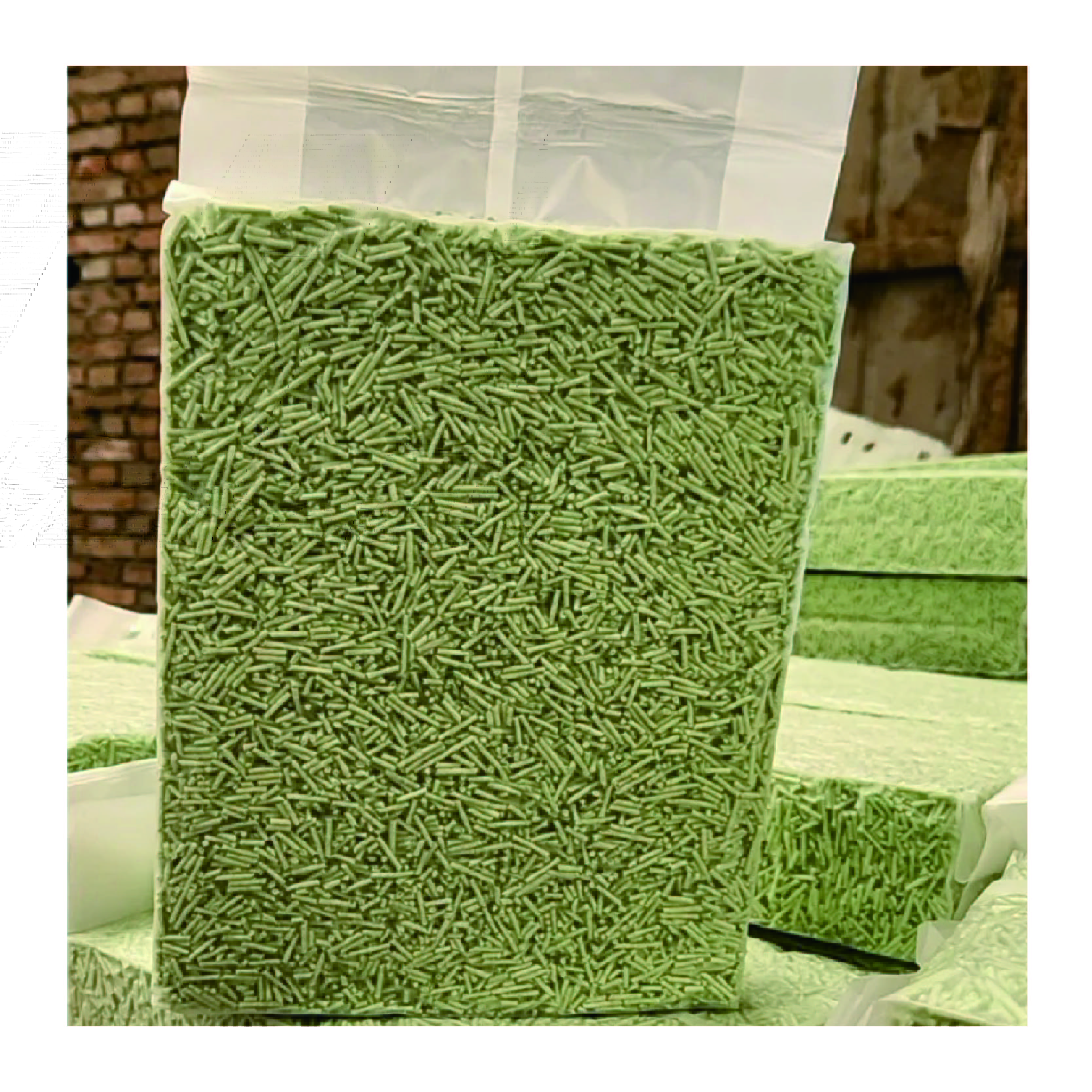OEM/ODM Bulk Green Tea Scented Premium Natural Plant Tofu Cat Litter Clumping Dust Free Flushable Tofu Cat Litter Sand