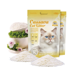 Adequate Stock Biodegradable Wholesale Easy To Clean Eco-Friendly Highly Absorbent Cassava Cat Litter