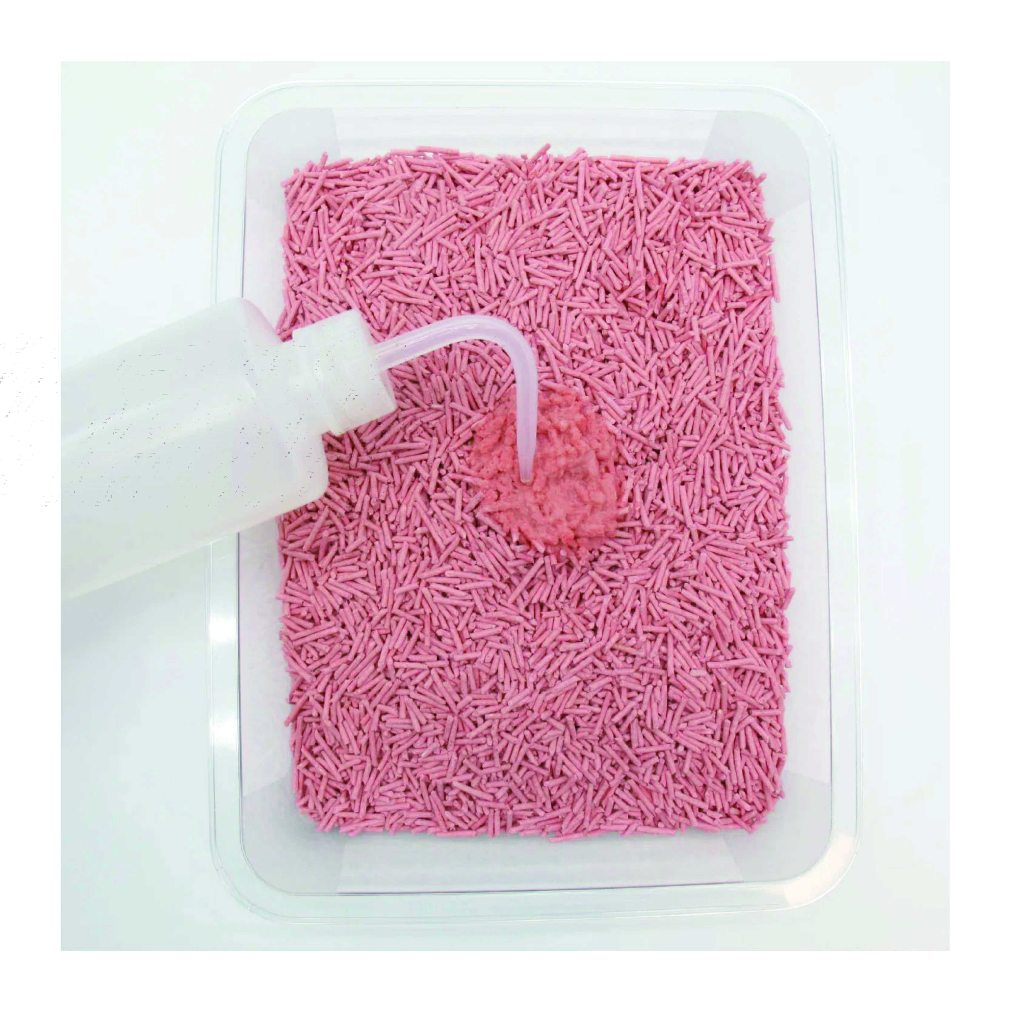 Factory Wholesale Customizable Tofu Cat Litter 100% Pure Natural Ingredients Pink Peach Scented Cat Litter Super Strong Clumping Non-Sticky Cat Litter