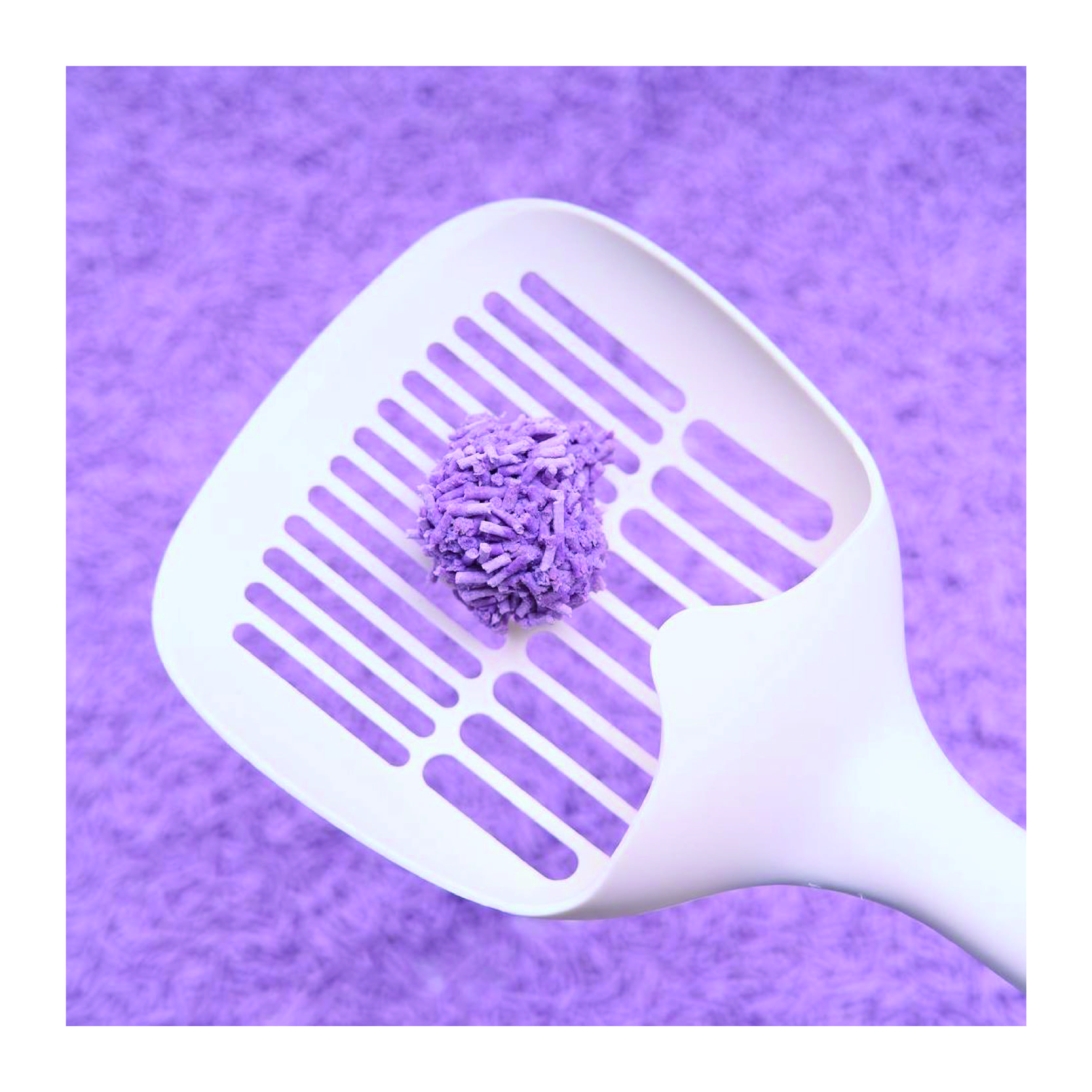 Manufacturer OEM Premium Easy Clean Plant Cat Sand Eco Clean 2mm Stripe Shape Lavender Tofu Cat Litter