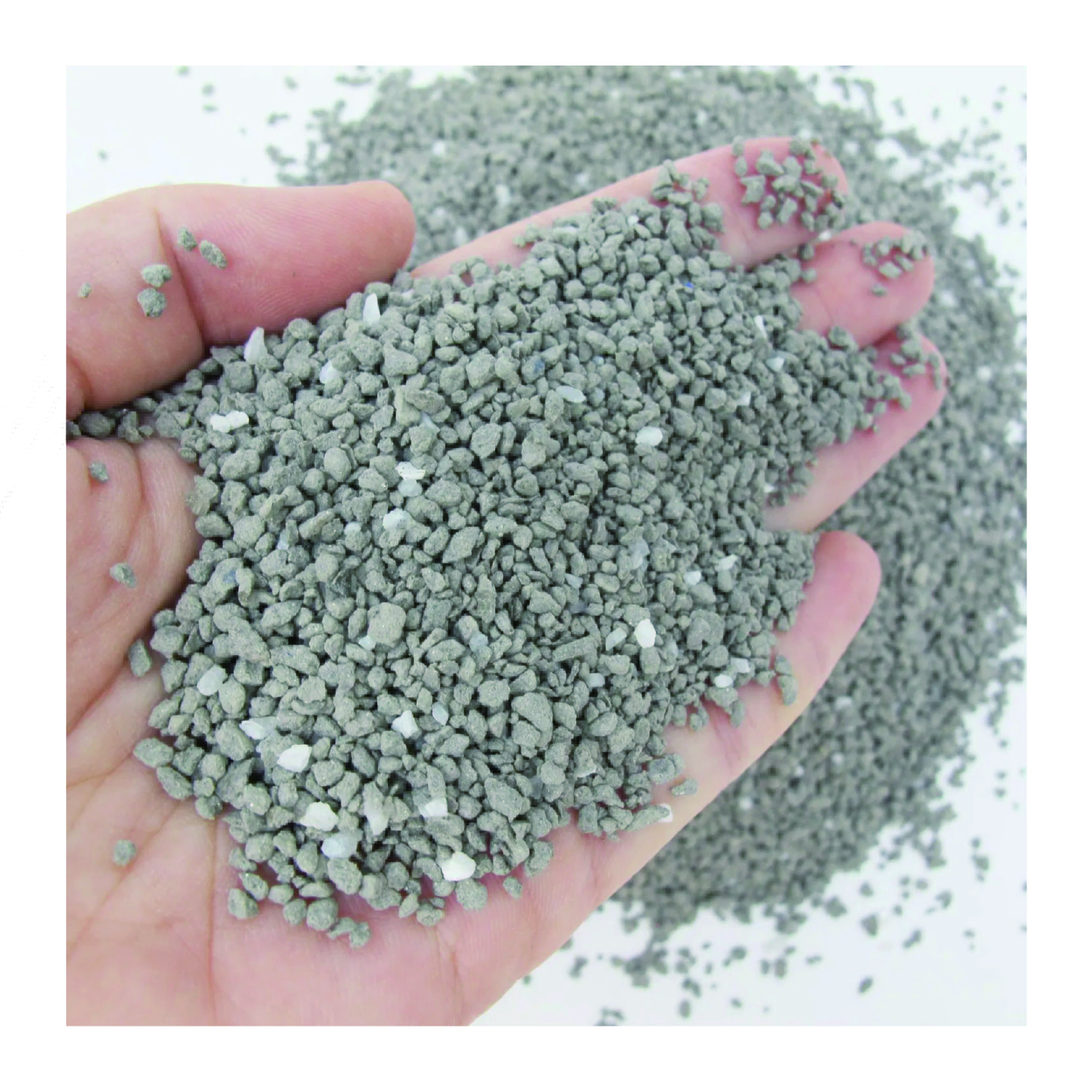 Black Mineral Irregular 1.0-2.0mm Mineral Cat Litter