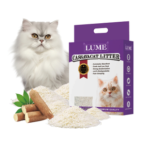Eco-Friendly Natural Ingredients Ultra-Absorbent Dust-Free And Highly Clumping Tapioca Cat Litter