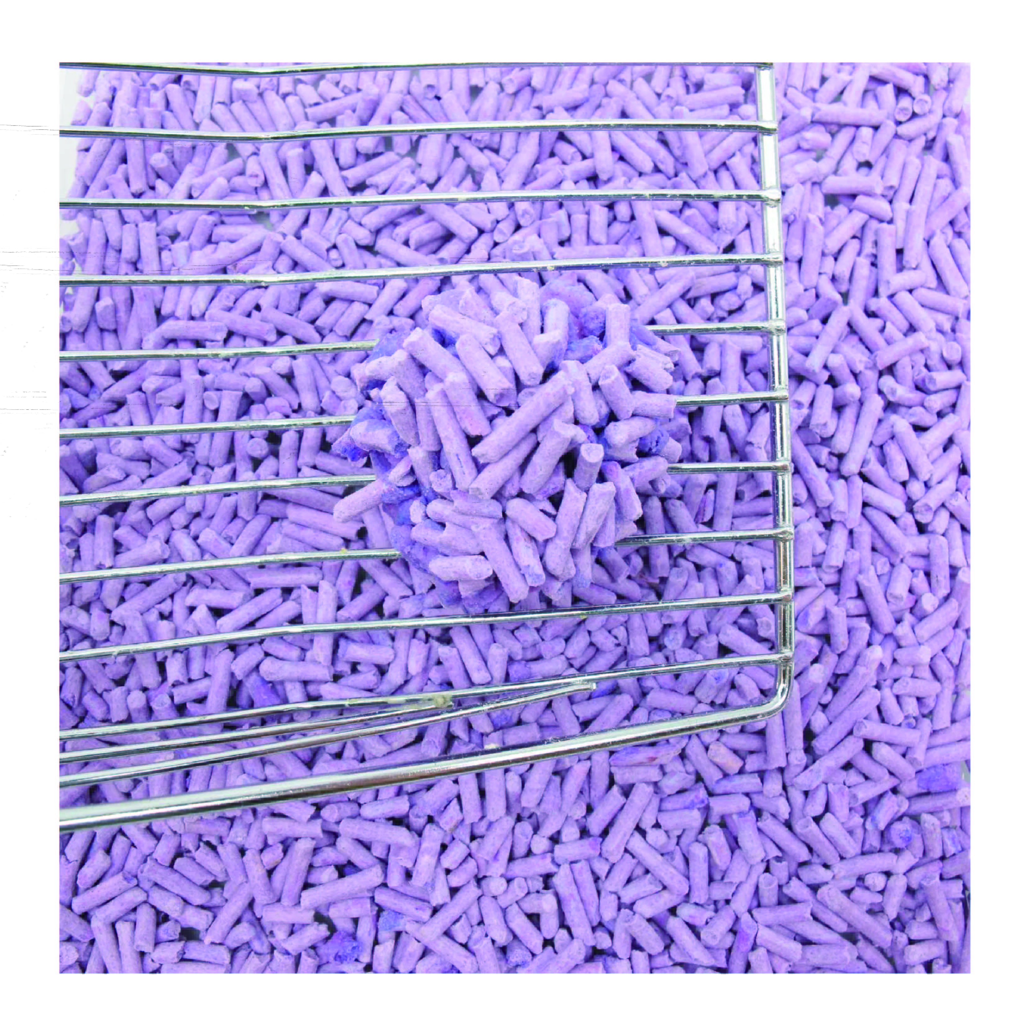 Product Manufacturer OEM Premium Plant Cat Sand Eco Friendly Cat Litter Lavender Scent 2.0mm Stripe Shape Tofu Cat Litter