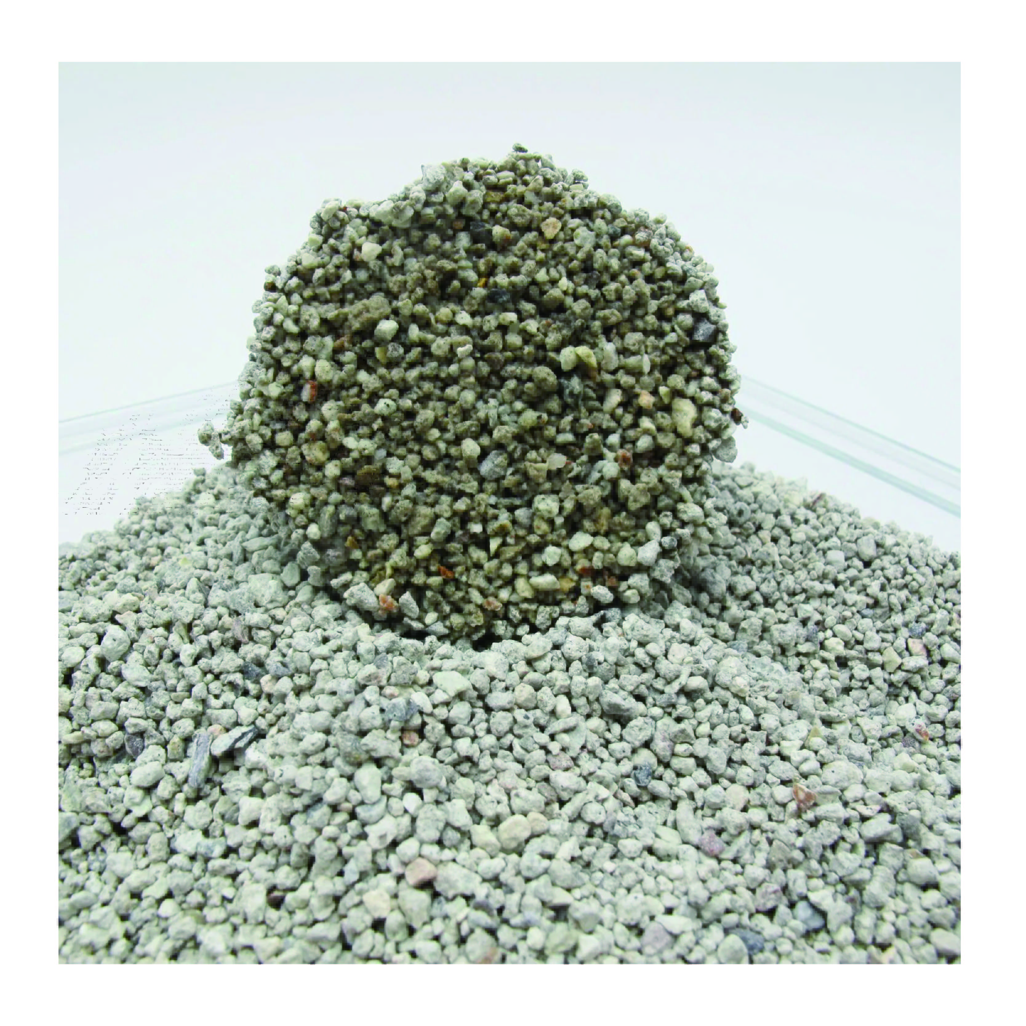 White mineral irregular Mineral Cat Litter